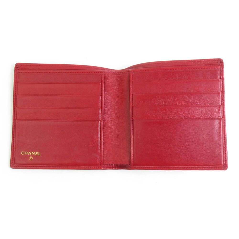 CHANEL Red Leather Wallet - Picture 3 of 8